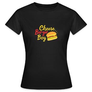 Cheeseburger Boy - Frauen T-Shirt - Schwarz - Vorne - AI Model Female 172 dark (172cm)