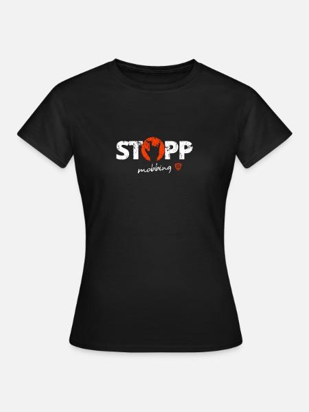 Stoppt Mobbing 5 - Frauen T-Shirt - Schwarz