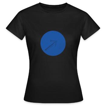arrow up - Arrow up - Women's T-Shirt - black - Front - AI Model Female 172 dark (172cm)