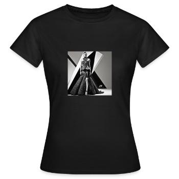 Timeless Glamour - Frauen T-Shirt - Schwarz - Vorne - AI Model Female 172 dark (172cm)