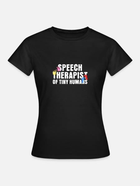 Logopädin von Tiny Humans - Frauen T-Shirt - Schwarz