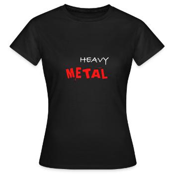 Heavy Metal - T-shirt Femme - noir - Devant - AI Model Female 172 dark (172cm)