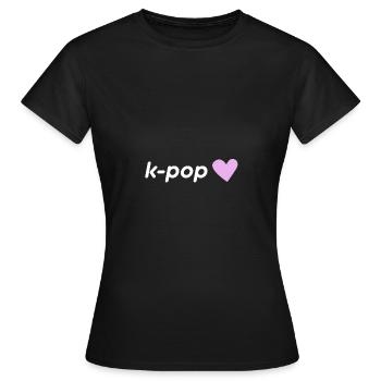 K Pop Finger Korean Pop K-Pop Snap Musik Geschenk - Frauen T-Shirt - Schwarz - Vorne - AI Model Female 172 dark (172cm)