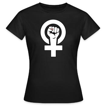 Féministe - féministe - T-shirt Femme - noir - Devant - AI Model Female 172 dark (172cm)