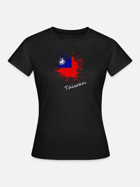Taiwan - Frauen T-Shirt - Schwarz