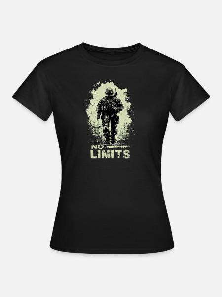 Warrior No Limits - Frauen T-Shirt - Schwarz