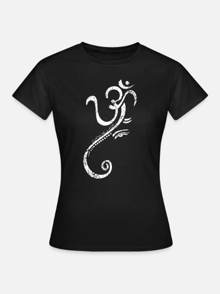 Ganesha Geschenk - Frauen T-Shirt - Schwarz