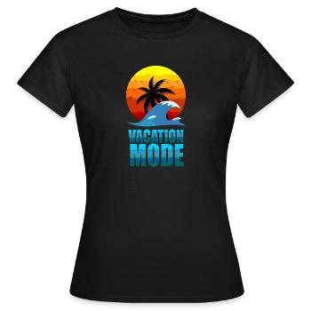 Vacation Mode - Women's T-Shirt - black - Front - AI Model Female 172 dark (172cm)