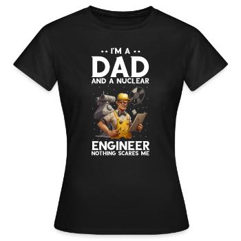 Nuklearingenieur für Kernkraftwerk und Kernenergie - Frauen T-Shirt - Schwarz - Vorne - AI Model Female 172 dark (172cm)