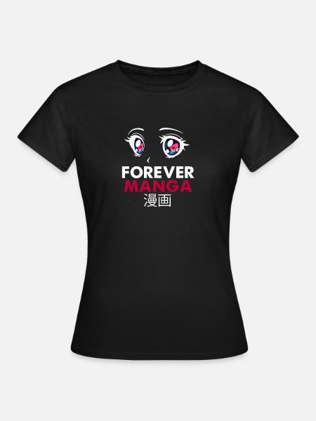 Für immer Manga - Frauen T-Shirt - Schwarz
