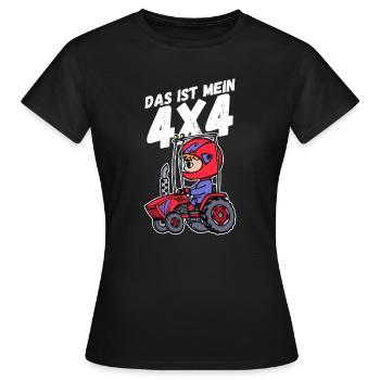 Traktor Jungbauer Statement Nutzfahrzeug Landleben - Frauen T-Shirt - Schwarz - Vorne - AI Model Female 172 dark (172cm)
