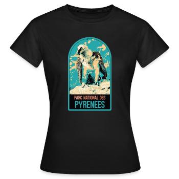 Bartgeier Pyrenäen-Nationalpark: majestätische Fauna - Frauen T-Shirt - Schwarz - Vorne - AI Model Female 172 dark (172cm)