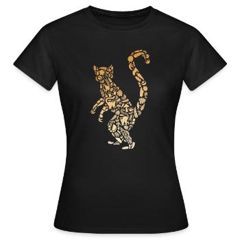 Lémuriens, Madagascar, Lémurien à queue annelée, Animal de zoo, Fille, Lémurien - T-shirt Femme - noir - Devant - AI Model Female 172 dark (172cm)