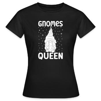 Gnome Costume Hommes Gnomes Reine Gnome - T-shirt Femme - noir - Devant - AI Model Female 172 dark (172cm)