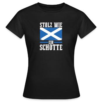 Schotten Schottisch Schottland - Frauen T-Shirt - Schwarz - Vorne - AI Model Female 172 dark (172cm)