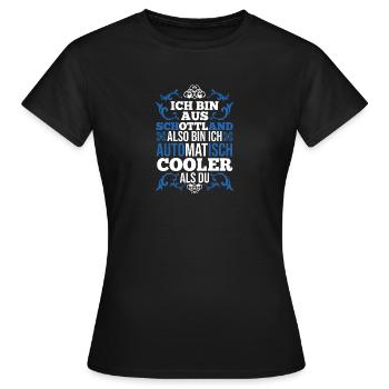 Ecossais Ecosse Ecosse Ecosse - T-shirt Femme - noir - Devant - AI Model Female 172 dark (172cm)