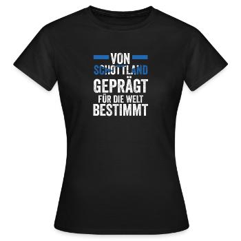 Ecossais Ecosse Ecosse Ecosse - T-shirt Femme - noir - Devant - AI Model Female 172 dark (172cm)