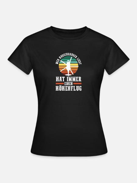 Pilot Helikopter Hubschrauber - Frauen T-Shirt - Schwarz