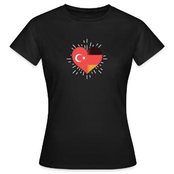 Turcs Turquie Turquie - T-shirt Femme - noir - Devant - AI Model Female 172 dark (172cm)