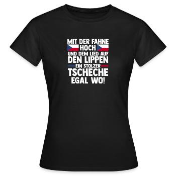 Czechs Czech Czech Republic - Women's T-Shirt - black - Front - AI Model Female 172 dark (172cm)