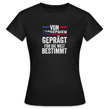 Czechs Czech Czech Republic - Women's T-Shirt - black - Front - AI Model Female 172 dark (172cm)