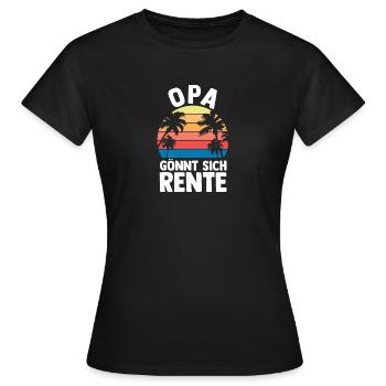 Vacation Vacationer Grandfather Grandpa - Women's T-Shirt - black - Front - AI Model Female 172 dark (172cm)