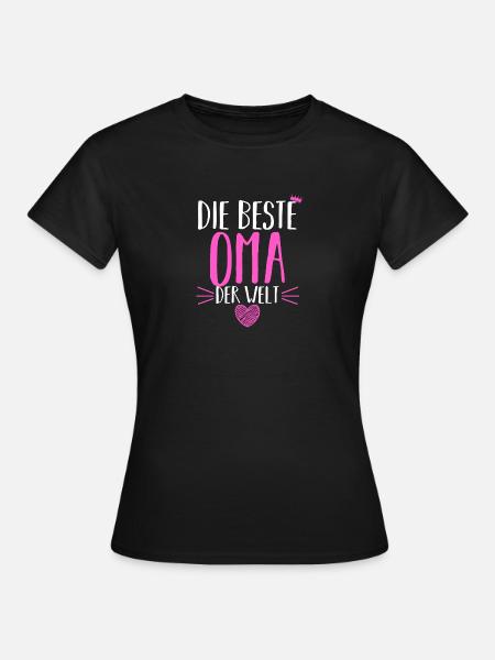 Großmutter Oma - Frauen T-Shirt - Schwarz