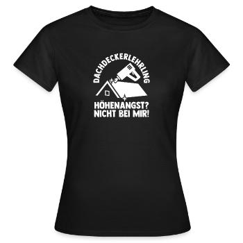 Roofing training apprentice Auzbi roofer - Women's T-Shirt - black - Front - AI Model Female 172 dark (172cm)