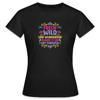 Daughters Daughter - Women's T-Shirt - black - Front - AI Model Female 172 dark (172cm)