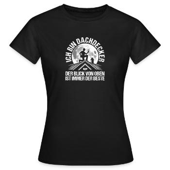 Maître Couvreur Couvreur - T-shirt Femme - noir - Devant - AI Model Female 172 dark (172cm)