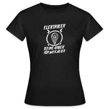 Maître électricien Ingénieur électricien Électricien - T-shirt Femme - noir - Devant - AI Model Female 172 dark (172cm)