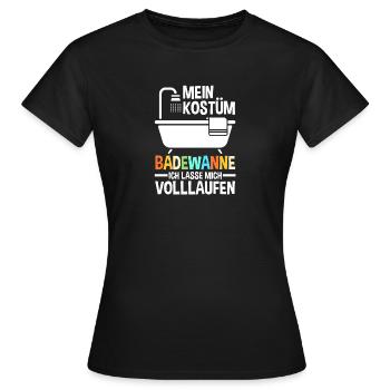 Carnaval de Jecken Carnaval - T-shirt Femme - noir - Devant - AI Model Female 172 dark (172cm)