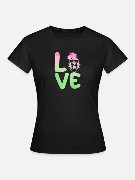 Hühner Hahn - Frauen T-Shirt - Schwarz