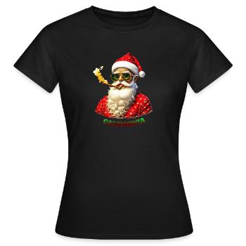Santa Claus California - Frauen T-Shirt - Schwarz - Vorne - AI Model Female 172 dark (172cm)