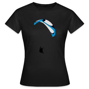 Paragliding Acro - T-shirt Femme - noir - Devant - AI Model Female 172 dark (172cm)