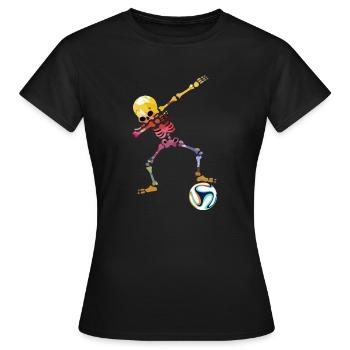 Fußball Mann Soccer Jungs Torwart outfit Bolzen - Frauen T-Shirt - Schwarz - Vorne - AI Model Female 172 dark (172cm)