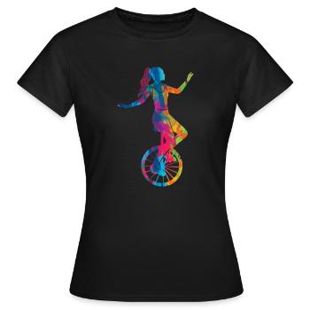 Monocycle monocycle monocycle monocycle monocycle - T-shirt Femme - noir - Devant - AI Model Female 172 dark (172cm)