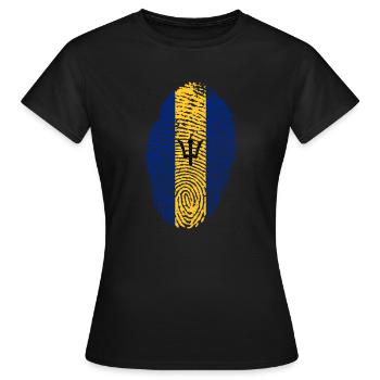 Barbados - Frauen T-Shirt - Schwarz - Vorne - AI Model Female 172 dark (172cm)