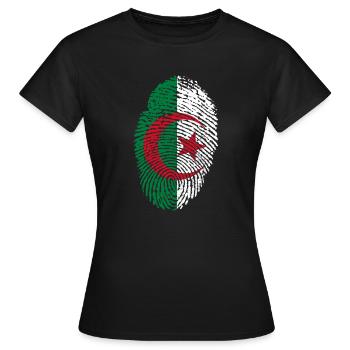Algerien - Frauen T-Shirt - Schwarz - Vorne - AI Model Female 172 dark (172cm)