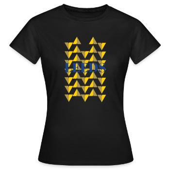 Leeds - Frauen T-Shirt - Schwarz - Vorne - AI Model Female 172 dark (172cm)