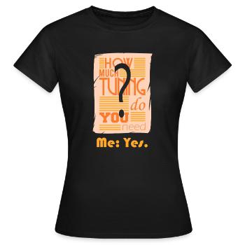 Combien d’accords? - T-shirt Femme - noir - Devant - AI Model Female 172 dark (172cm)