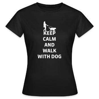 Chien de chasse - T-shirt Femme - noir - Devant - AI Model Female 172 dark (172cm)