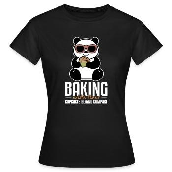 Cuisiner avec Flair Cupcakes au-delà de Compare - T-shirt Femme - noir - Devant - AI Model Female 172 dark (172cm)