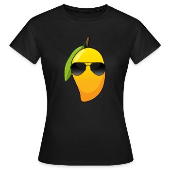 Tropische Frucht Vitamin C Coole Mango - Frauen T-Shirt - Schwarz - Vorne - AI Model Female 172 dark (172cm)