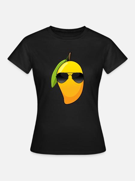 Tropische Frucht Vitamin C Coole Mango - Frauen T-Shirt - Schwarz