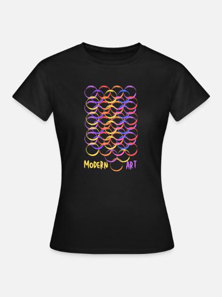 Modern Art - Frauen T-Shirt - Schwarz