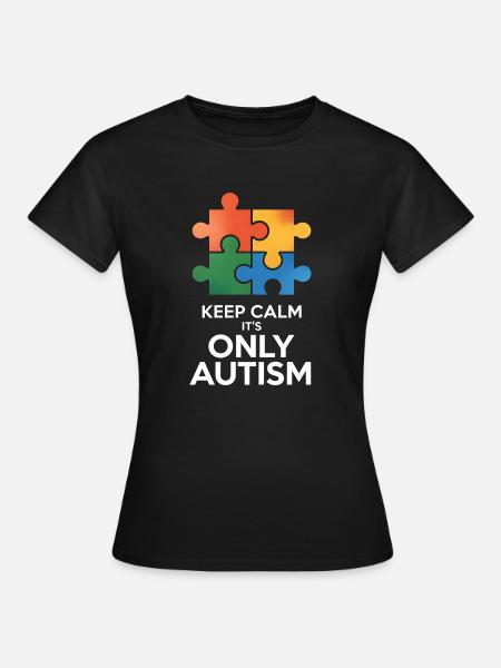 Autisme - Dame-T-shirt - sort