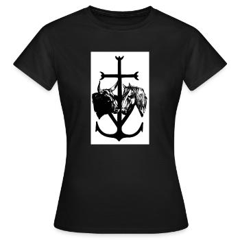 camargue - T-shirt Femme - noir - Devant - AI Model Female 172 dark (172cm)