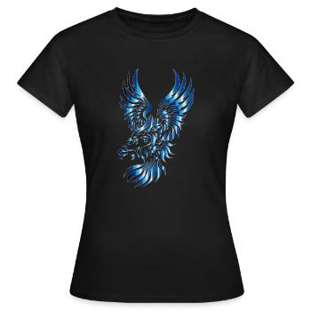adler eagle bussard falke habicht hawk falcon14 - Frauen T-Shirt - Schwarz - Vorne - AI Model Female 172 dark (172cm)