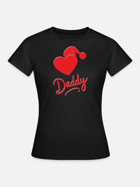 "Holiday Heartbeat" - Frauen T-Shirt - Schwarz